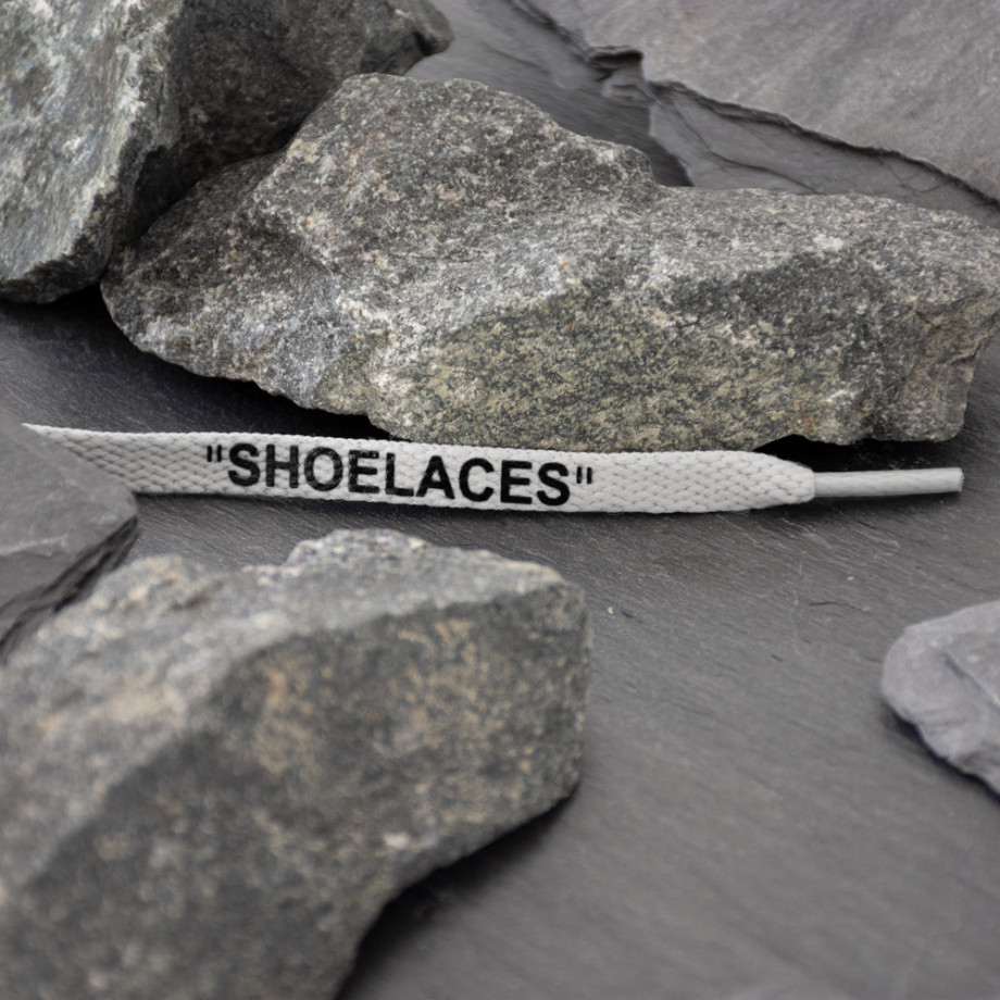 Grey hotsell nike shoelaces